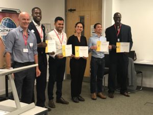 Ga Lok representing City of London Toastmasters Club in the Table Topic Speech contest