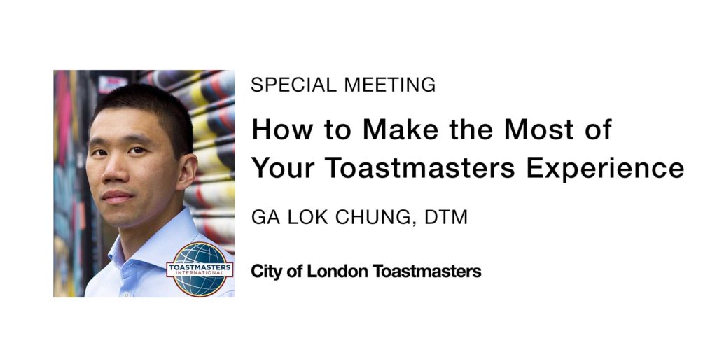 How to make the most of your toastmasters experience at toastmaster